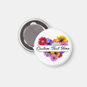 In Bloom - Hart Split Bloemen magneet (Voorkant / Achterkant)