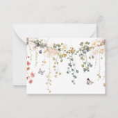 In Bloom Wildflower gepersonaliseerd Notitiekaartje (Achterkant)