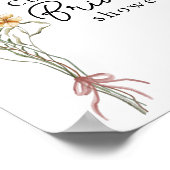 In Bloom Wildflower Vrijgezellenfeest Welkom Sign Poster (Hoek)