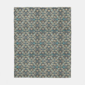 in blue fleece deken (Voorkant)