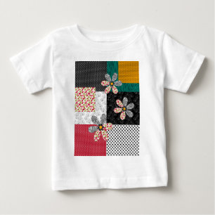In bonte kleuren patchwork rustiek patroon