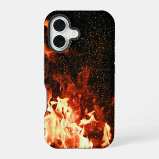 In brand iPhone 16 hoesje