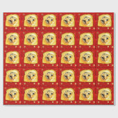 In Brood, rode sterren Cadeaupapier (Vlak)