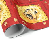 In Brood, rode sterren Cadeaupapier (Rol Hoek)