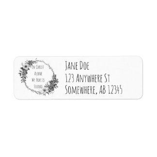 In Christ Alone Return Address Labels