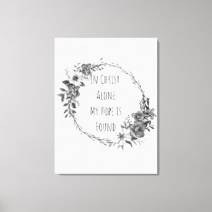In Christus Alleen Canvasprint Canvas Afdruk