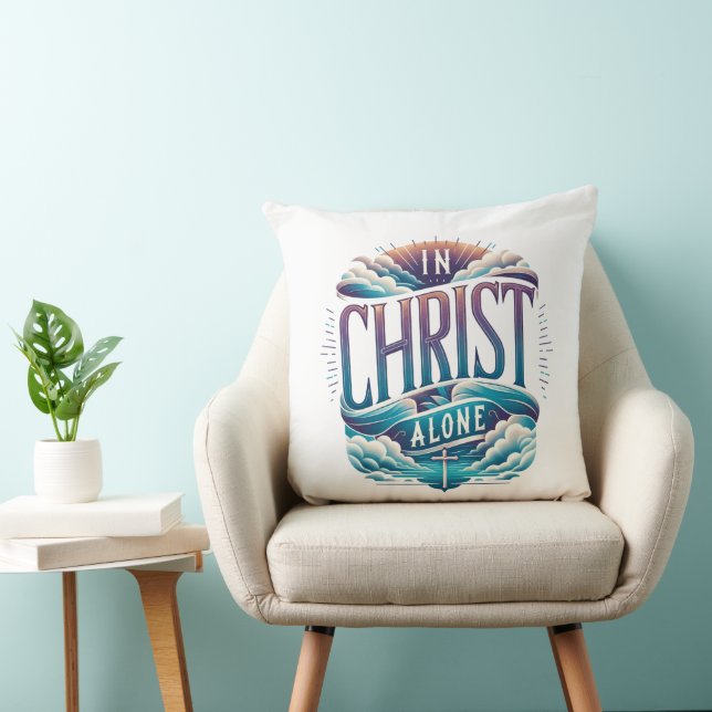 In Christus Alone Kussen (Stoel)
