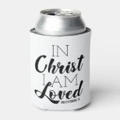 In Christus ben ik geliefde Scriptbeloften Christe Blikjeskoeler (Blikje Voorkant)