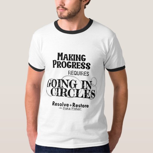 In cirkels gaan t-shirt (Voorkant)