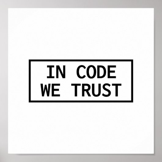 In code vertrouwen we poster (Voorkant)