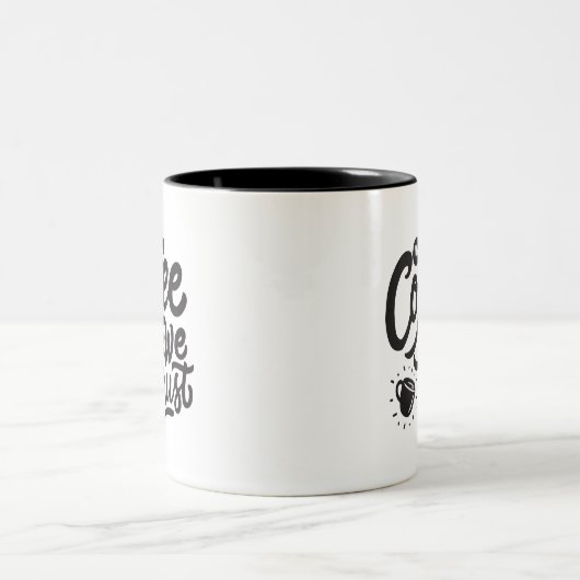 In Coffee We Trust, Two-Tone Coffee Mug Tweekleurige Koffiemok (Center)