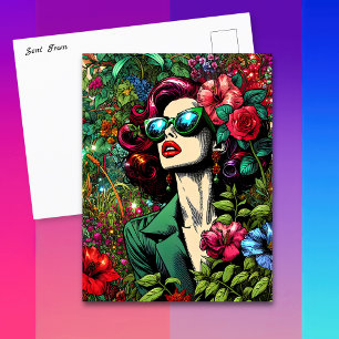 In contact blijven met deze  briefkaart