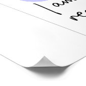 In control to reach my goals Wall art Poster (Hoek)