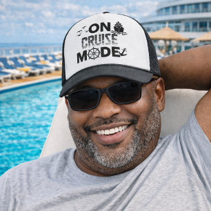 In Cruise Modus Met Schip En Anker Trucker Pet