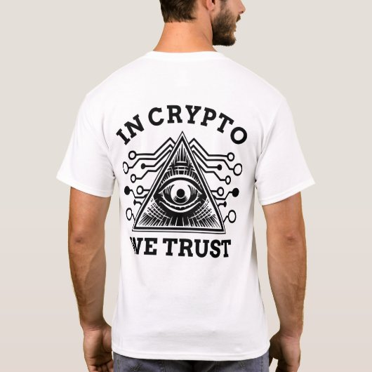 In Crypto vertrouwen we T-shirt (Achterkant)