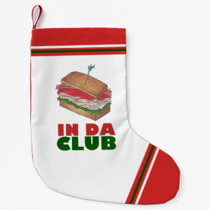 In Da Club Funny Foodie Deli Turkey Sandwich Kleine Kerstsok