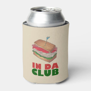 In Da Club Turkey Club Sandwich Funny Foodie Diner Blikjeskoeler
