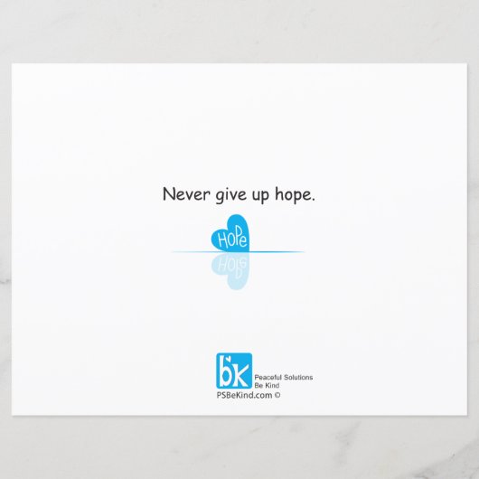 In dat diepgaande reflectie_platte papierblad 11"x (Achterkant)