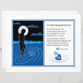 In dat diepgaande reflectie_platte papierblad 11"x (Voorkant / Achterkant)