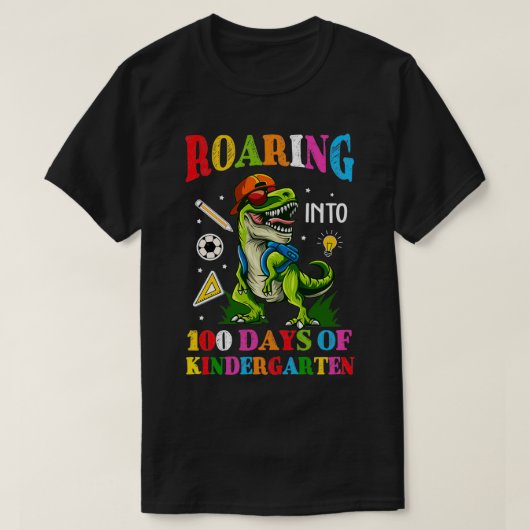 In de 100 dagen durende kindertuin t-shirt (Design voorkant)