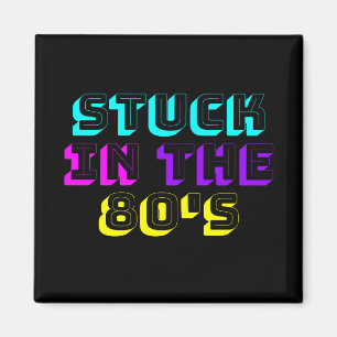 In de 80's Retro Neon. Magneet