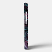 In de Abstracte fractale diepte van de Blauw Roze Case-Mate iPhone Case (Achterkant / Links)