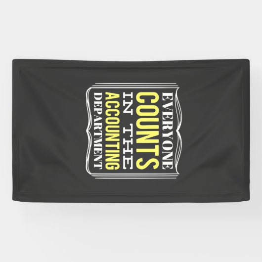 In de afdeling Boekhouding Spandoek (Horizontaal)