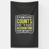 In de afdeling Boekhouding Spandoek (Verticaal)