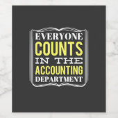 In de afdeling Boekhouding Wijn Etiket (Enkel label)