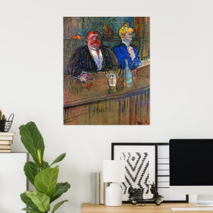 In de balie van Toulouse Lautrec, Kunst Poster