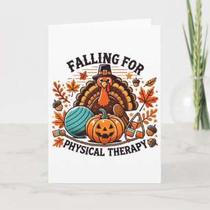 In de ban van fysiotherapie Pt Pumpkin Fall Thank Kaart