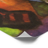 In de bazaar door August Macke Poster (Hoek)