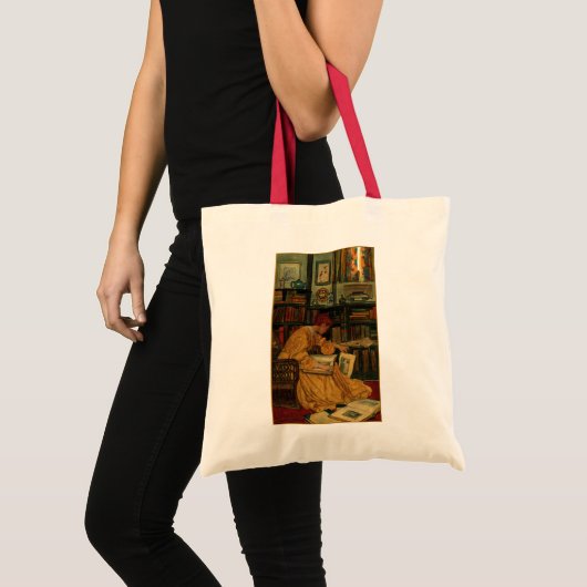 In de bibliotheek tote bag (Voorkant (product))