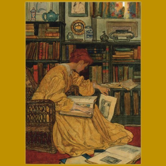 In de bibliotheek visitekaartje