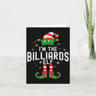 In de Biljart Elf Kerst familie PJS kostuum Kaart