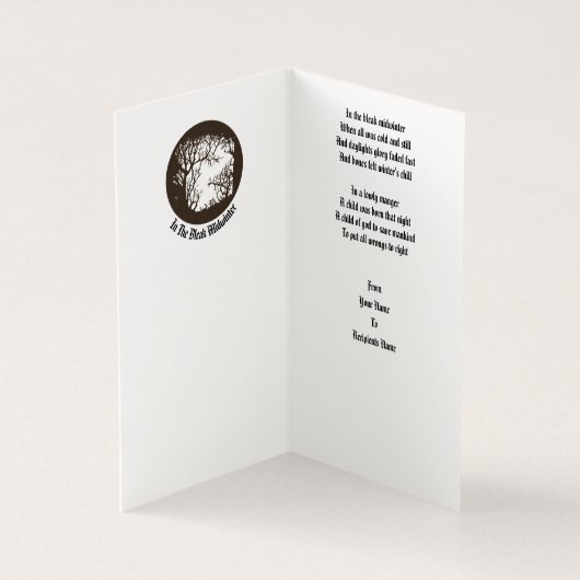 In de Bleak Midwinter Kaart (Binnen)