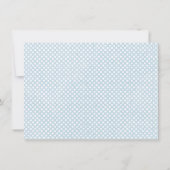 In de boom top geboorte aankondiging blauw (Achterkant)