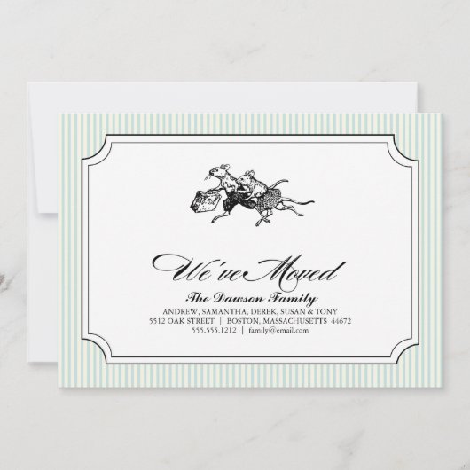 in de boomstam {wij hebben bewogen} aankondiging (Voorkant)