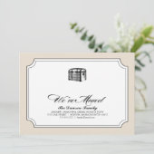 in de boomstam {wij hebben bewogen} aankondiging (Staand voorkant)