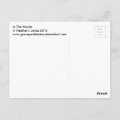 In de Bossen Briefkaart (Achterkant)