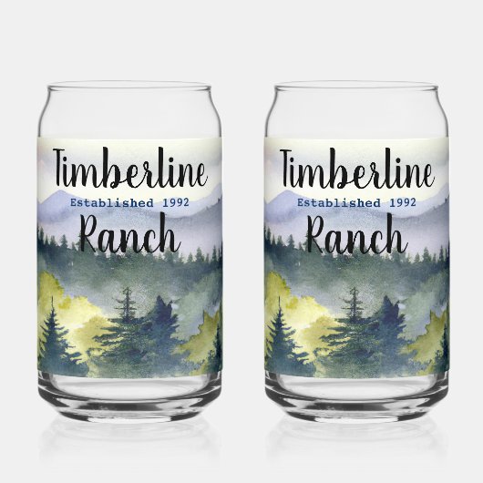 In de Bossen Drinkware Set Blikvorm Glas (Voorkant)