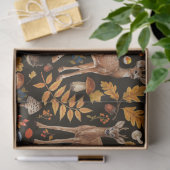 In de bossen / Herfstherten op zwart Tissuepapier (Geschenk)