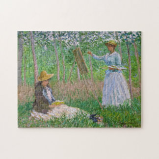 In de Bossen van Giverny Monet Fine Art Legpuzzel