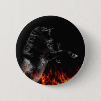 In de brand ronde button 5,7 cm