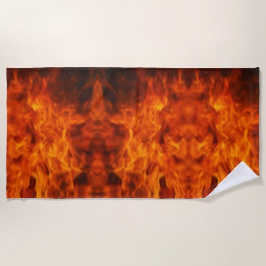 In de brand strandlaken (Voorkant)