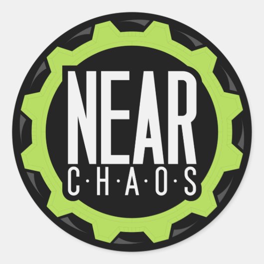 In de buurt Chaos Sticker (Voorkant)