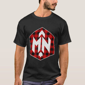 In de buurt van North Minnesota Buffalo Plaid Nort T-shirt