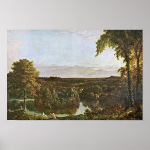 In de Catskills by Cole Thomas (Beste kwaliteit) Poster