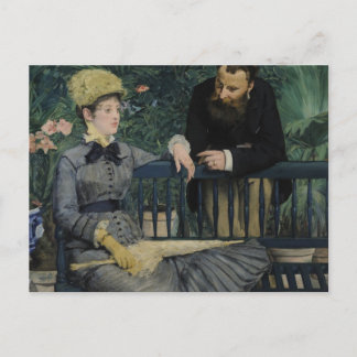 In de Conservatory - Édouard Manet (1879) Briefkaart