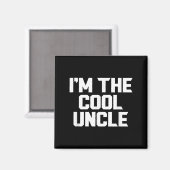 In de coole oom grappig magneet (Voorkant / Achterkant)